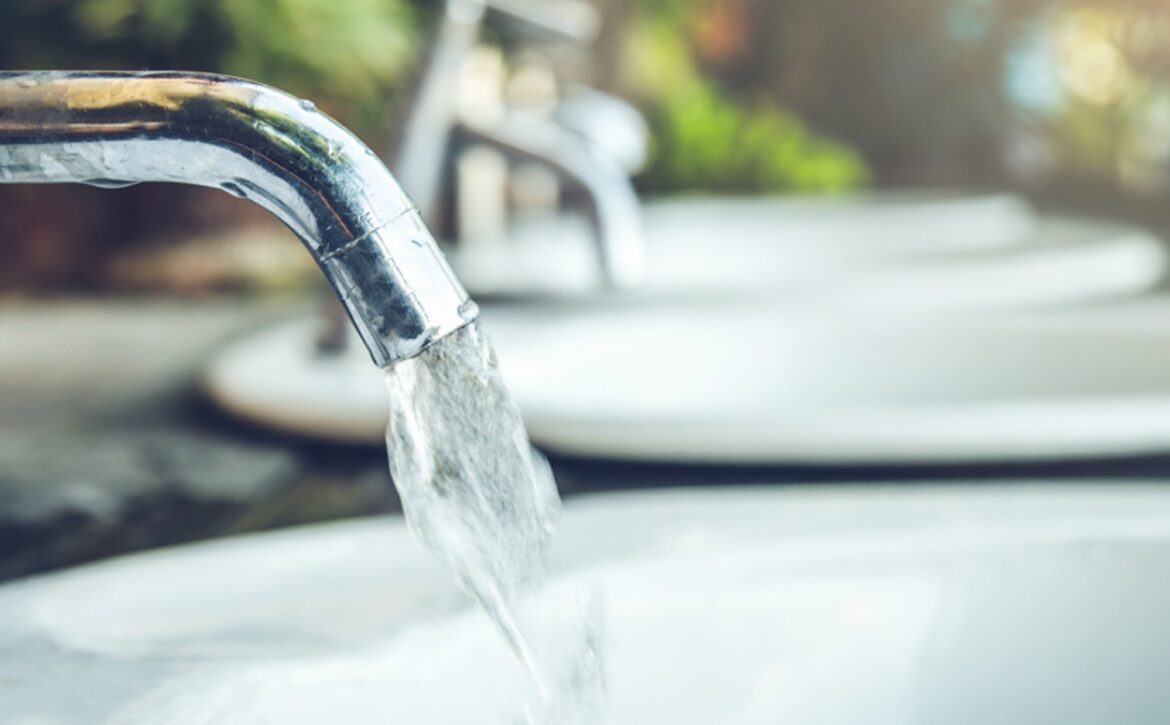 Water coming out of sink