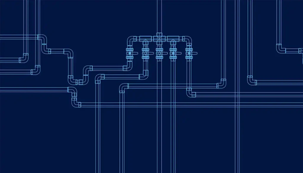Technology pipes vector
