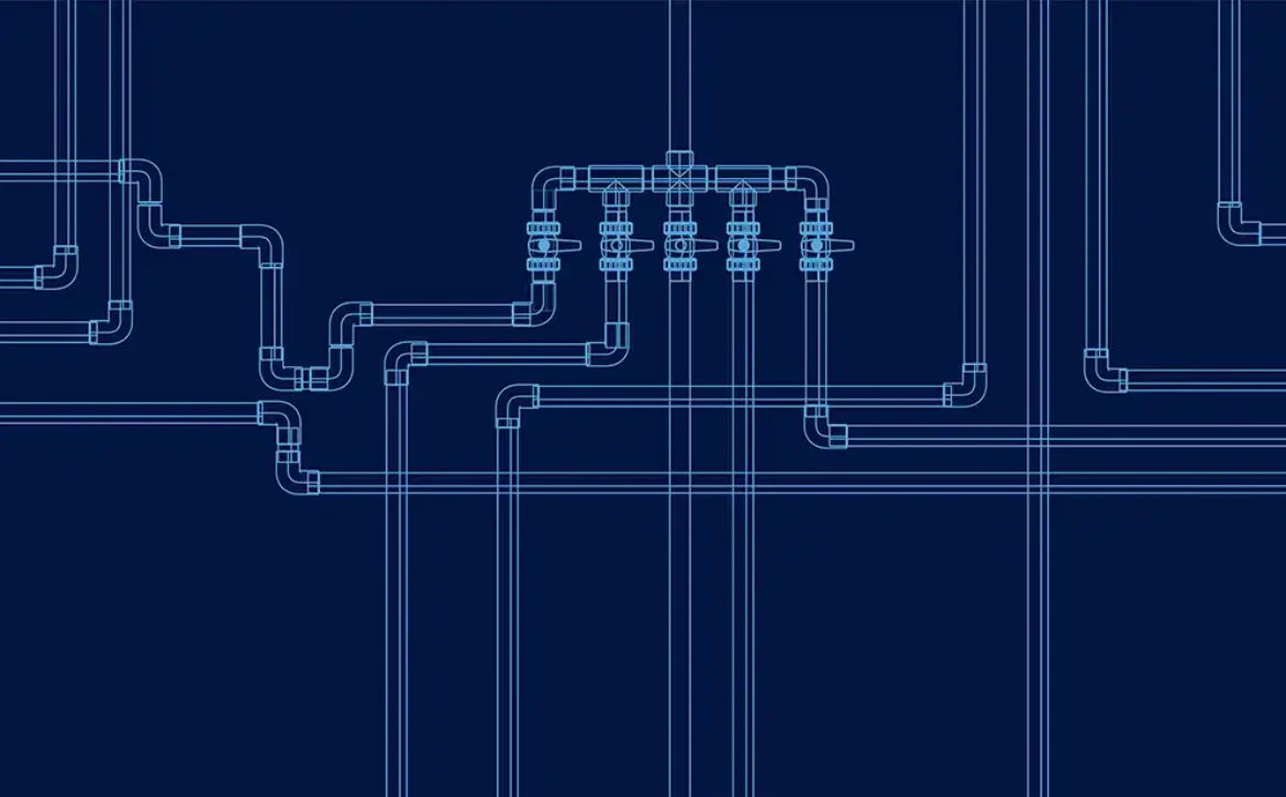 Technology pipes vector