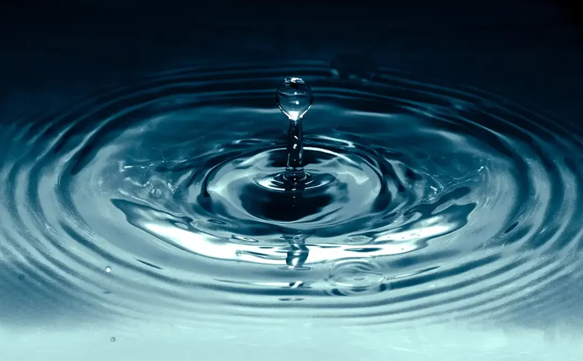 Water drop abstract background