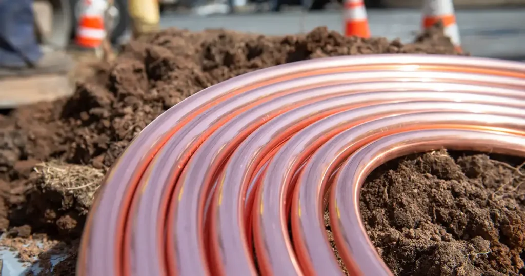 Copper lines
